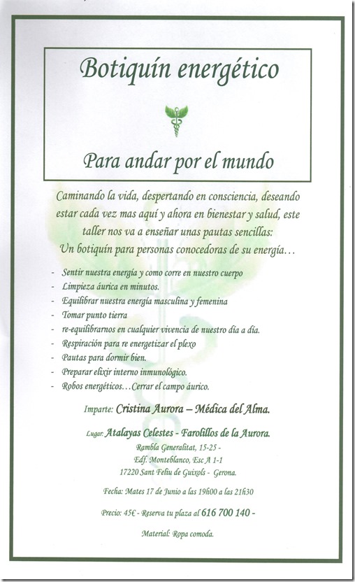 Botiquin energetico para andar por el mundo 001