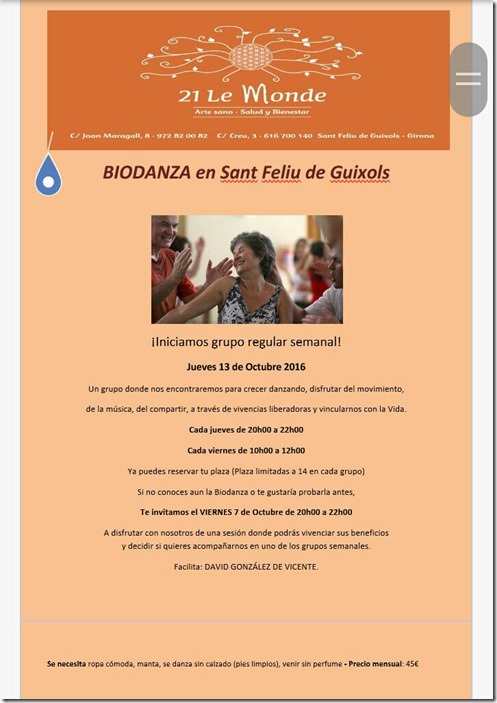 Presentacion BIODANZA