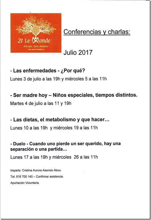 Conferencias - Julio 2017